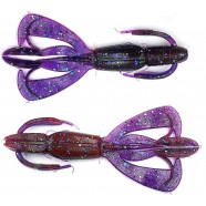 Рибальська силіконова приманка, Taipan Crazy Flip, 2,8 дюйма, 8шт/уп, колір №12 Violet mistik pink